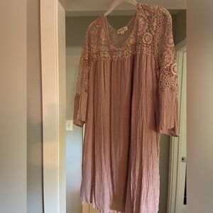 Indigo Rose dress - knee length - Size 3X